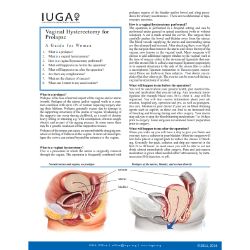 Vaginal Hysterectomy for Prolapse
